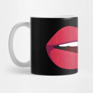 RED LIPS FACE MASK Mug